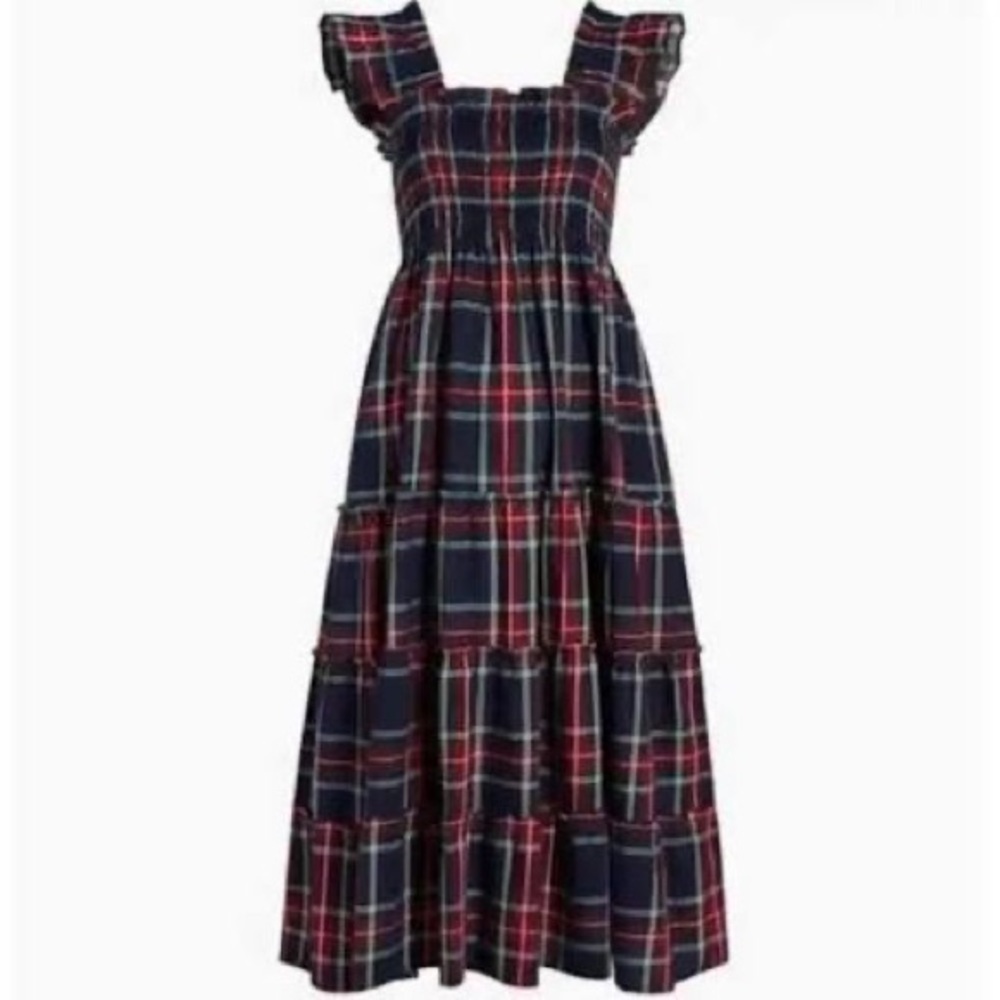 RARE FIND: Hill House Home Ellie Nap Dress in Navy Tartan size S